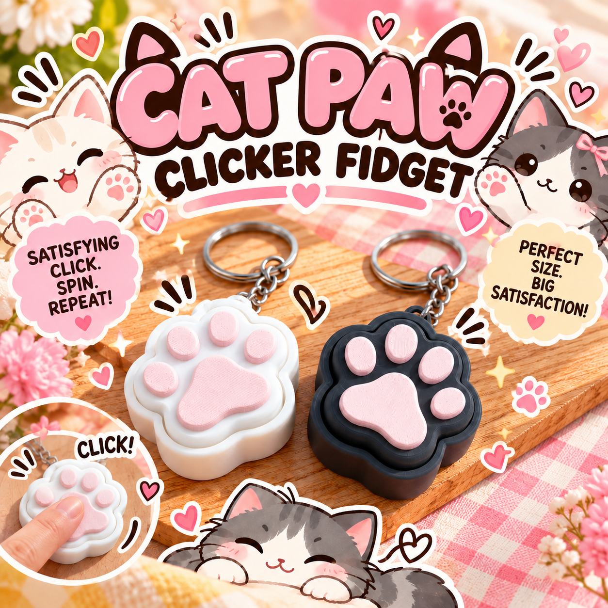 Cat Paw Clicker Fidget